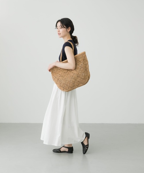 かぐれ（カグレ）の「コットンシルクノースリーブプルオーバー（ニット/セーター・レディース・ネイビー/レッド/ブラック・FREE）」の21枚目の写真