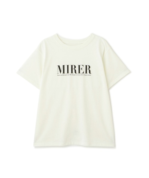 FREE'S MART(フリーズマート)の「◇カラーロゴプリントTシャツ(Tシャツ/カットソー・レディース・ホワイト/ネイビー・FREE)」の4枚目の写真