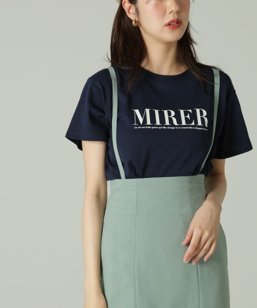 FREE'S MART(フリーズマート)の「◇カラーロゴプリントTシャツ(Tシャツ/カットソー・レディース・ホワイト/ネイビー・FREE)」の10枚目の写真