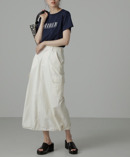 FREE'S MART(フリーズマート)の「◇カラーロゴプリントTシャツ(Tシャツ/カットソー・レディース・ホワイト/ネイビー・FREE)」の18枚目の写真