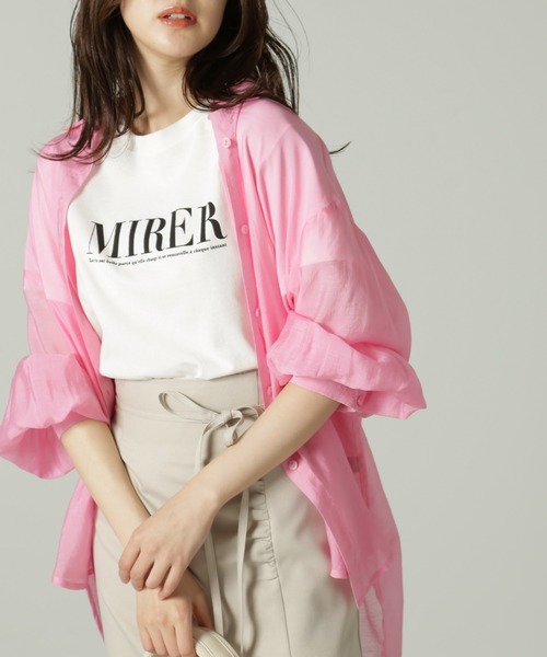 FREE'S MART(フリーズマート)の「◇カラーロゴプリントTシャツ(Tシャツ/カットソー・レディース・ホワイト/ネイビー・FREE)」の21枚目の写真
