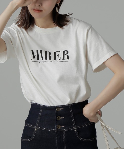 FREE'S MART(フリーズマート)の「◇カラーロゴプリントTシャツ(Tシャツ/カットソー・レディース・ホワイト/ネイビー・FREE)」の22枚目の写真