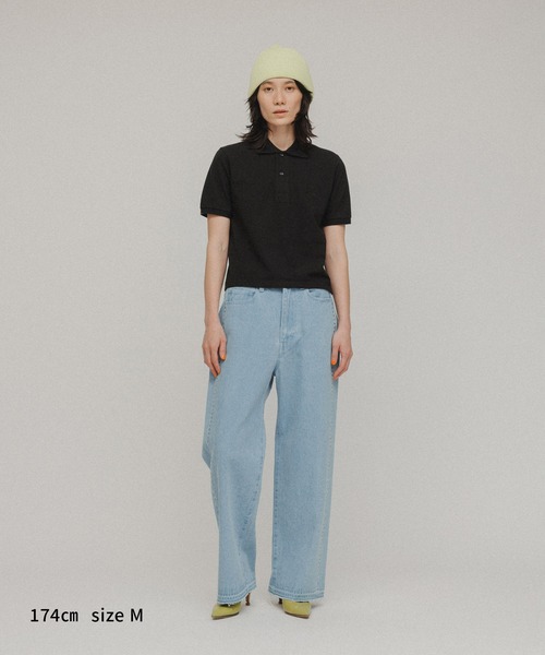 M TO R（ムウトアール）の「［TOPS］【Cordova】Drullinnn’sResort 6.0oz POLOSHIRTS（ポロシャツ・レディース・ホワイト/ブラック・L/M）」の3枚目の写真