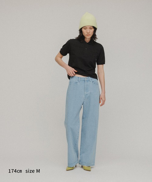 M TO R（ムウトアール）の「［TOPS］【Cordova】Drullinnn’sResort 6.0oz POLOSHIRTS（ポロシャツ・レディース・ホワイト/ブラック・L/M）」の4枚目の写真