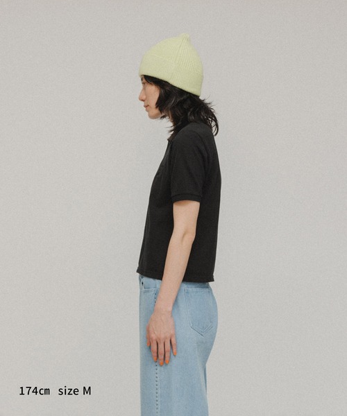 M TO R（ムウトアール）の「［TOPS］【Cordova】Drullinnn’sResort 6.0oz POLOSHIRTS（ポロシャツ・レディース・ホワイト/ブラック・L/M）」の19枚目の写真
