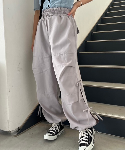 セール】【低身長用サイズあり】サイドリボンスノーパンツ