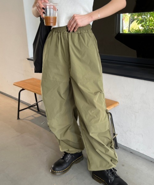 nemne store(ネンネストア)の「【低身長用サイズあり】サイドリボンスノーパンツ(カーゴパンツ・レディース・カーキ/アイボリー/ブルー/ブラック/ピンク/グレイッシュベージュ/グレー/ブラック系その他/ホワイト系/ライトブルー/ブラック系/ライトパープル/ピンク系/ライトグリーン・SMALL/MEDIUM)」の20枚目の写真
