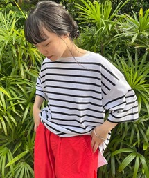 【 MONT KEMMEL / モンケメル 】オーバーサイズ バスクTシャツ 半袖 BASQUE SH SS