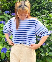 【 MONT KEMMEL / モンケメル 】オーバーサイズ バスクTシャツ 半袖 BASQUE SH SS