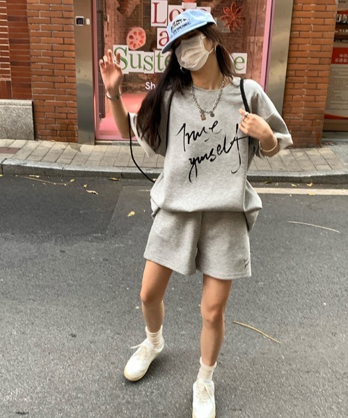 ホワイト ポロシャツ ショートパンツ ハット セット