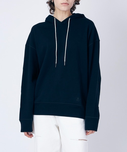 JIL SANDER(ジルサンダー)の「JIL SANDER PLUS SWEATSHIRT W/H LS(パーカー・レディース・ライトブルー/オフホワイト/ブラック・SMALL/X-SMALL)」の3枚目の写真