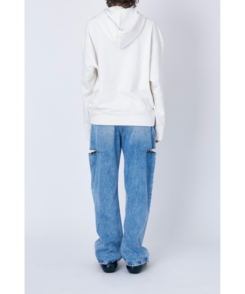 JIL SANDER(ジルサンダー)の「JIL SANDER PLUS SWEATSHIRT W/H LS(パーカー・レディース・ライトブルー/オフホワイト/ブラック・SMALL/X-SMALL)」の9枚目の写真
