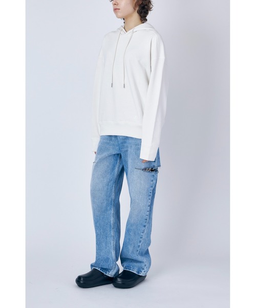 JIL SANDER(ジルサンダー)の「JIL SANDER PLUS SWEATSHIRT W/H LS(パーカー・レディース・ライトブルー/オフホワイト/ブラック・SMALL/X-SMALL)」の8枚目の写真