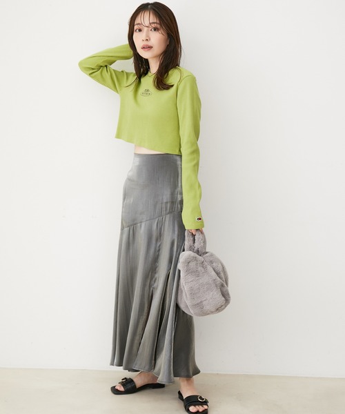 VIS(ビス)の「【マルチWAY】ファーバック(ハンドバッグ・レディース・オフホワイト/グレー/グリーン系その他・FREE)」の6枚目の写真