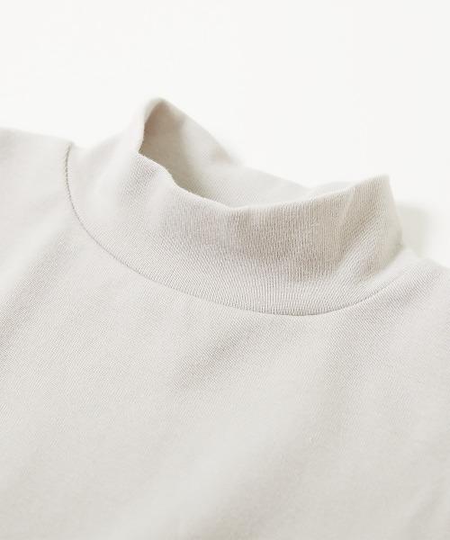 devirock（デビロック）の「モックネック長袖Tシャツ（Tシャツ/カットソー・キッズ・マスタード/パープル系5/ブラック/オフホワイト/ライトグレー・160cm/130cm/100cm/140cm/150cm/120cm/110cm）」の7枚目の写真