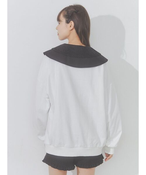 merry jenny（メリージェニー）の「猫図鑑スウェット（スウェット・レディース・オフホワイト/チャコールグレー/ピンク・FREE）」の7枚目の写真