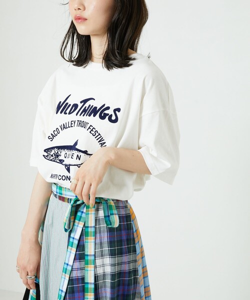 FREAK'S STORE(フリークスストア)の「半袖Tシャツ(Tシャツ/カットソー・レディース・オフホワイト・フリ-)」の8枚目の写真