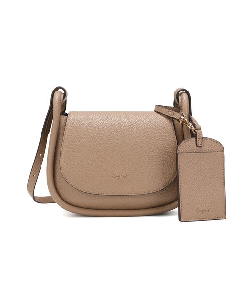 Ungrid（アングリッド）の「【Ungrid/アングリッド】カードケース付き　軽量シュリンクミニショルダーバッグ（ショルダーバッグ・レディース・ダークブラウン/カーキ/ダークベージュ/グレイッシュベージュ/アイボリー/ブラック・FREE）」の11枚目の写真