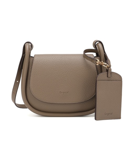 Ungrid（アングリッド）の「【Ungrid/アングリッド】カードケース付き　軽量シュリンクミニショルダーバッグ（ショルダーバッグ・レディース・ダークブラウン/カーキ/ダークベージュ/グレイッシュベージュ/アイボリー/ブラック・FREE）」の10枚目の写真