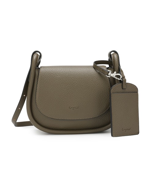 Ungrid（アングリッド）の「【Ungrid/アングリッド】カードケース付き　軽量シュリンクミニショルダーバッグ（ショルダーバッグ・レディース・ダークブラウン/カーキ/ダークベージュ/グレイッシュベージュ/アイボリー/ブラック・FREE）」の12枚目の写真