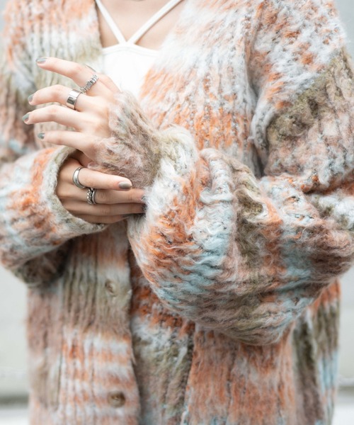 WEGO（ウィゴー）の「WEGO/マルチボーダーブラッシュニットカーデ（カーディガン/ボレロ・レディース・その他3/その他1/その他2・FREE）」の13枚目の写真