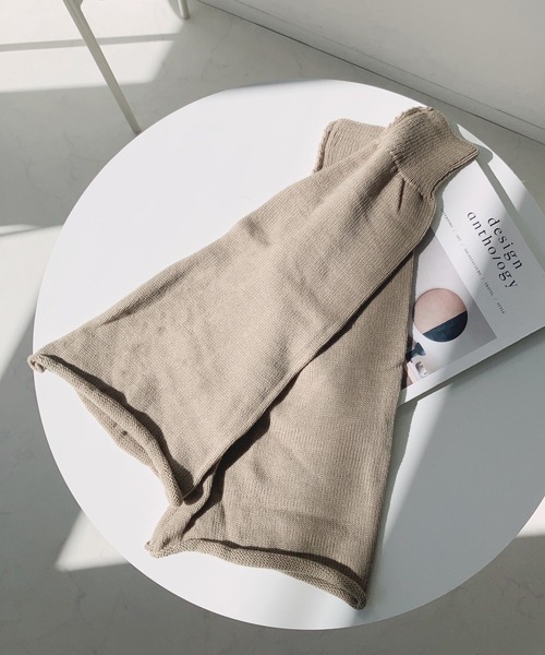 AS KNOW AS plus（アズノゥアズプラス）の「ニットレッグカバー（レッグウォーマー・レディース・グレー系その他/ホワイト/ブラウン系その他/ベージュ/ホワイト系その他/ブラック・FREE）」の6枚目の写真