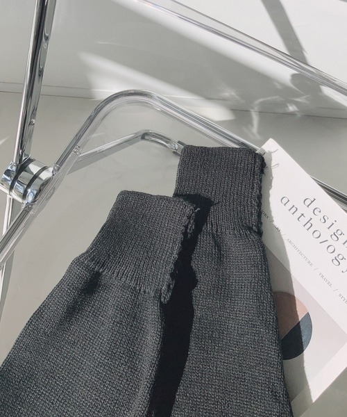 AS KNOW AS plus（アズノゥアズプラス）の「ニットレッグカバー（レッグウォーマー・レディース・グレー系その他/ホワイト/ブラウン系その他/ベージュ/ホワイト系その他/ブラック・FREE）」の11枚目の写真