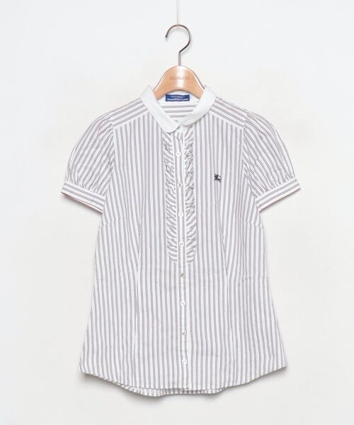 BURBERRY BLUE LABEL馬具柄 ベロア生地ダブルブレストジャケット BURBERRY BLUE LABEL馬具柄 ベロア生地ダブルブレストジャケット