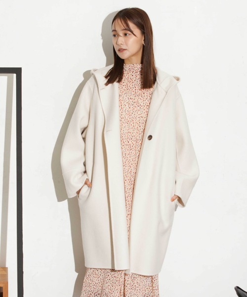 セール】スーパー140ウールリバーフードコート（その他アウター