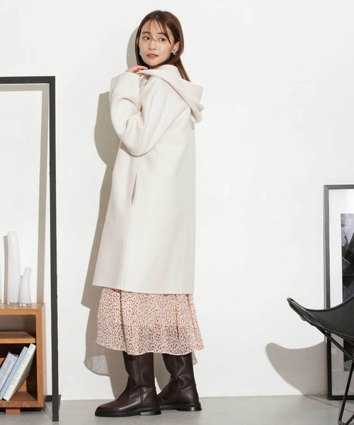 ナノユニバース☆スーパー140ウールリバーミドルコート スーパー140ウールリバーミドルコート