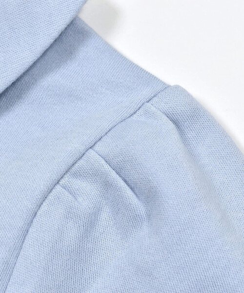 BeBe(ベベ)の「フラワー刺繍丸襟スムースブラウス(90~150cm)(シャツ/ブラウス・キッズ・ブルー/オフホワイト・120cm/100cm/150cm/130cm/140cm/110cm/90cm)」の11枚目の写真
