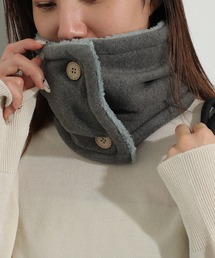 emesuelee | フリース×シープ ボタン付ネックウォーマー(ネックウォーマー/スヌード)