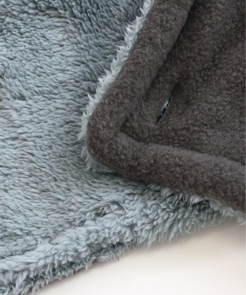 emesuelee（エメスーリー）の「フリース×シープ ボタン付ネックウォーマー（ネックウォーマー/スヌード・レディース・グレー/グレイッシュベージュ/ネイビー・フリー）」の17枚目の写真