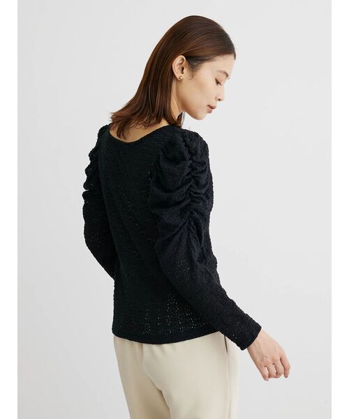 Petit fleur(プチフルール)の「・Petit Fleur フラワーレースプルオーバー(Tシャツ/カットソー・レディース・アイボリー/ブラック/ホワイト×ブラック・FREE)」の12枚目の写真