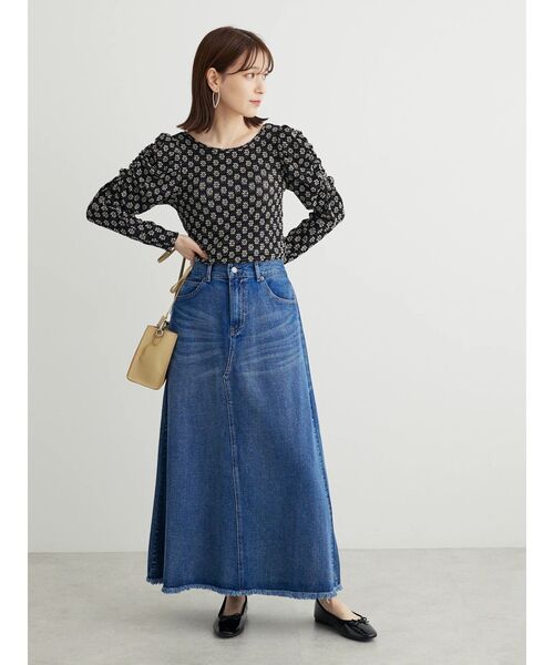 Petit fleur(プチフルール)の「・Petit Fleur フラワーレースプルオーバー(Tシャツ/カットソー・レディース・アイボリー/ブラック/ホワイト×ブラック・FREE)」の16枚目の写真