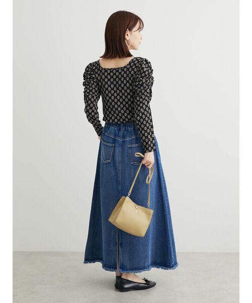 Petit fleur(プチフルール)の「・Petit Fleur フラワーレースプルオーバー(Tシャツ/カットソー・レディース・アイボリー/ブラック/ホワイト×ブラック・FREE)」の18枚目の写真