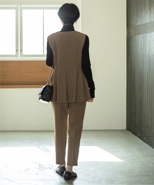 OPAQUE.CLIP（オペークドットクリップ）の「◆タートルネックカットソー/ネオサーモ【蓄熱素材/洗濯機洗い可】（Tシャツ/カットソー・レディース・チャコールグレー/オフホワイト/ブラック系2/ブラック・36/40/38/42/34）」の14枚目の写真