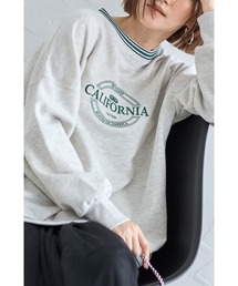 【ZOZO限定】ラインリブロゴ刺繍ビッグスウェット