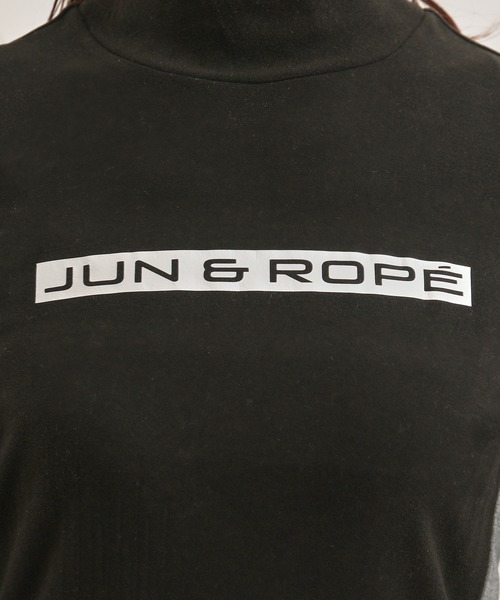 JUN&ROPE'(ジュンアンドロペ)の「【保温】【吸湿発熱】プレミアウォーム配色切替長袖プルオーバー(Tシャツ/カットソー・レディース・ブラック/ホワイト・S/L/M)」の11枚目の写真