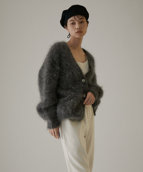 La Maison de Lyllis（メゾンドリリス）の「【La Maison de Lyllis（メゾンドリリス）】STONCH/ベレー帽（ハンチング/ベレー帽・レディース・ブラック/ブラウン・FREE）」の6枚目の写真