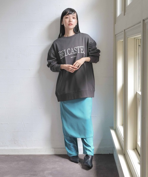 LOWRYS FARM(ローリーズファーム)の「ウラケロゴLS 966663(スウェット・レディース・チャコールグレー/グレー/アイボリー/ネイビー・FREE)」の10枚目の写真