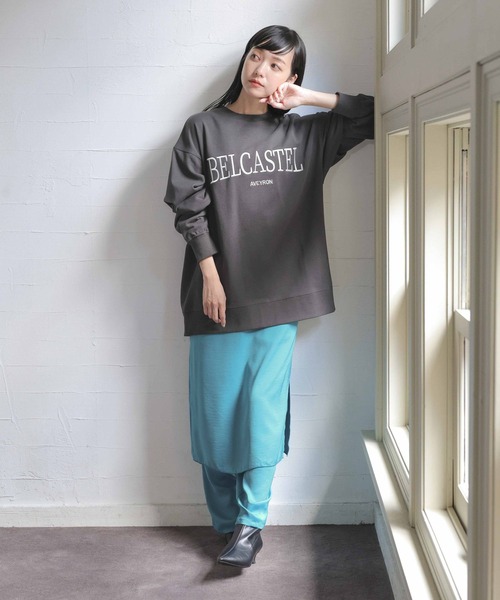 LOWRYS FARM(ローリーズファーム)の「ウラケロゴLS 966663(スウェット・レディース・チャコールグレー/グレー/アイボリー/ネイビー・FREE)」の11枚目の写真