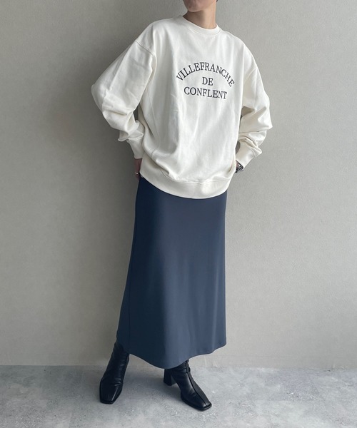 LOWRYS FARM(ローリーズファーム)の「ウラケロゴLS 966663(スウェット・レディース・チャコールグレー/グレー/アイボリー/ネイビー・FREE)」の14枚目の写真