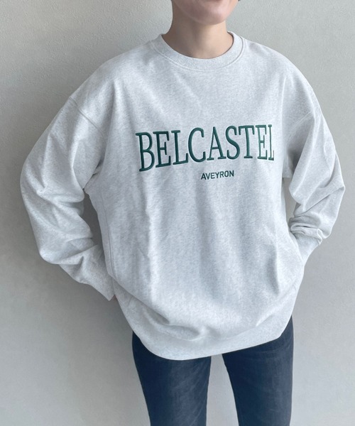 LOWRYS FARM(ローリーズファーム)の「ウラケロゴLS 966663(スウェット・レディース・チャコールグレー/グレー/アイボリー/ネイビー・FREE)」の16枚目の写真