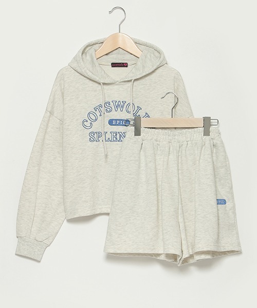 LOVETOXIC(ラブトキシック)の「パーカSETUP(ワンピース・キッズ・オフホワイト/ブラック/ラベンダー・S/L/M/SS)」の5枚目の写真