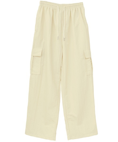 ISOOK(アイスー)の「Straight cargo pants(kiharu select) / カーゴパンツ(カーゴパンツ・レディース・アイボリー/ブラック・FREE)」の6枚目の写真
