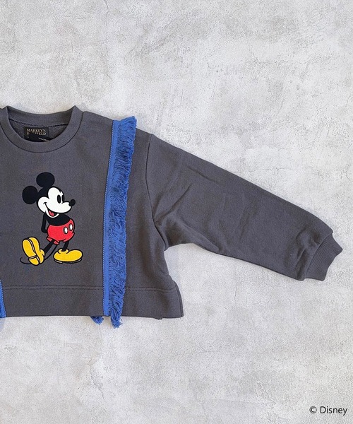 Disney(ディズニー)の「【Disney】ミッキーマウス/フリンジトレーナー(90~150cm)(スウェット・キッズ・ピンク/チャコール・130/120/90/100/150/110/140)」の7枚目の写真