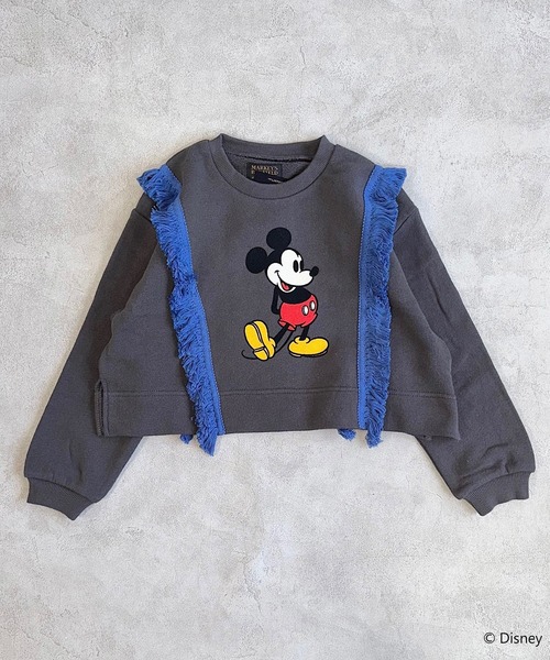 Disney(ディズニー)の「【Disney】ミッキーマウス/フリンジトレーナー(90~150cm)(スウェット・キッズ・ピンク/チャコール・130/120/90/100/150/110/140)」の14枚目の写真