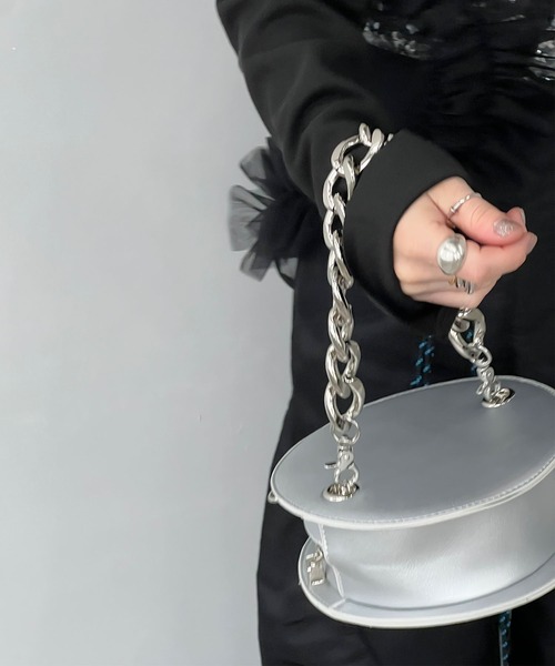 chuclla(チュクラ)の「3way サークル チェーン ショルダーバッグ cha23a003(ショルダーバッグ・レディース・ブラック/シルバー・FREE)」の13枚目の写真
