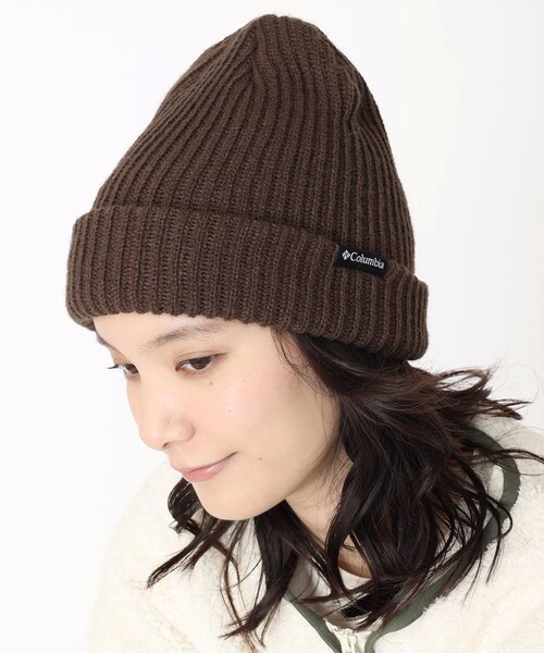 Columbia（コロンビア）の「スプリットレンジニットキャップ（ニットキャップ/ビーニー・メンズ・グリーン/グレー/パープル/ブラック/ベージュ/ブラウン/ブルー/ヘザーグレー/グレー系その他/レッド・ONE SIZE）」の6枚目の写真